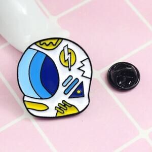 Space Suit Helmet Pin Brooch